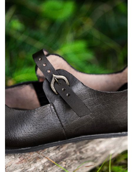 Sapato de senhora medieval Latchet,...