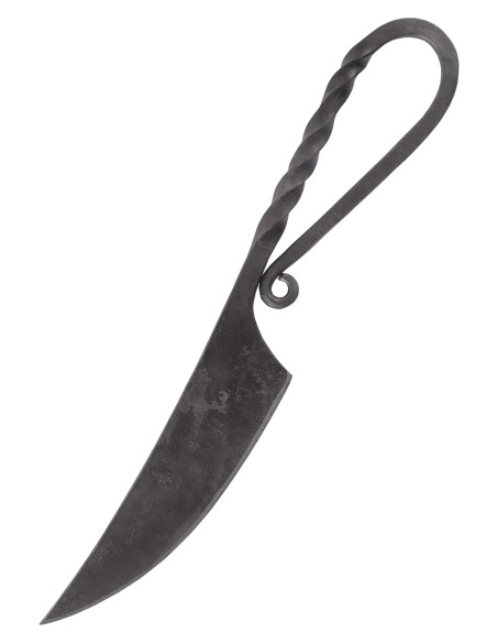 Faca medieval forjada à mão (21 cm.)