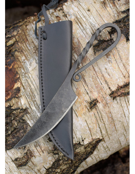 Faca medieval forjada à mão (21 cm.)