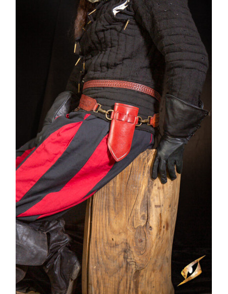 Baldric com anéis para espadas rombas...