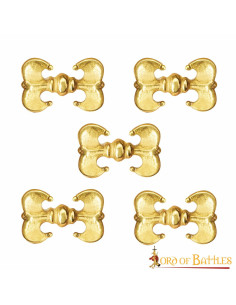 Conjunto de 5 ornamentos decorativos para trajes medievais