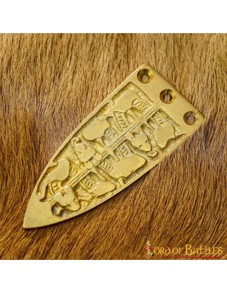Ponta de cinto viking decorativa em...