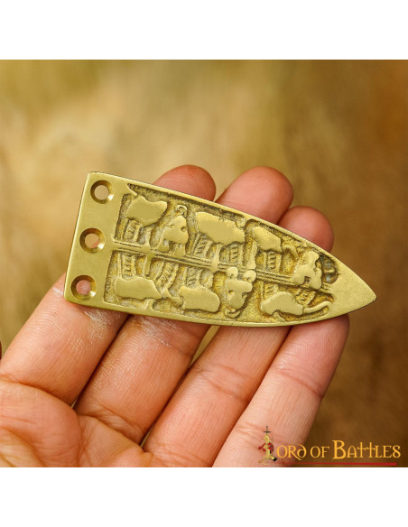 Ponta de cinto viking decorativa em...