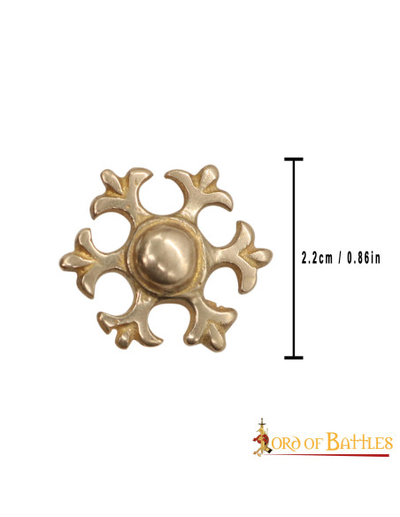 Conjunto 5 peças decorativas flor de lis