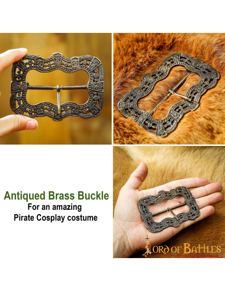 Fivela de Cinto Pirata Jack Sparrow