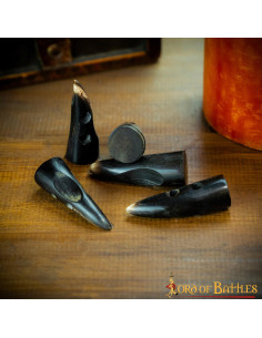 Conjunto de 5 fechos de chifre medievais para roupas ou...