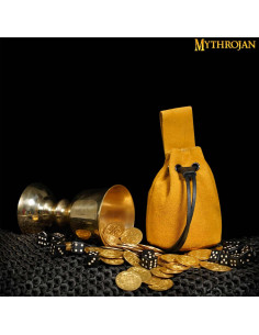 Saco medieval para recreacionistas - Amarelo Mostarda...