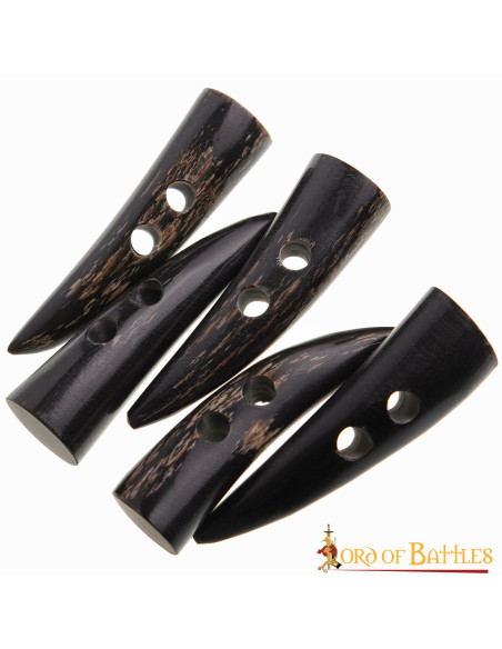 Conjunto de 5 fechos de chifre...