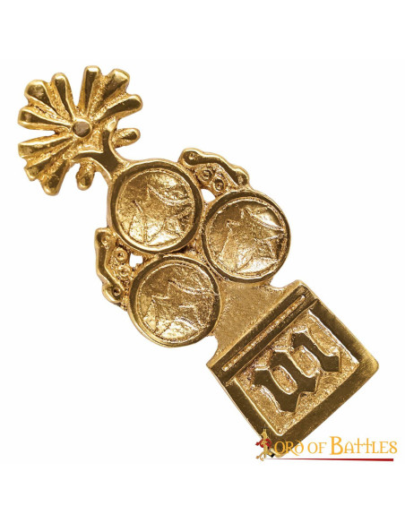 Trevo medieval decorativo para cintos