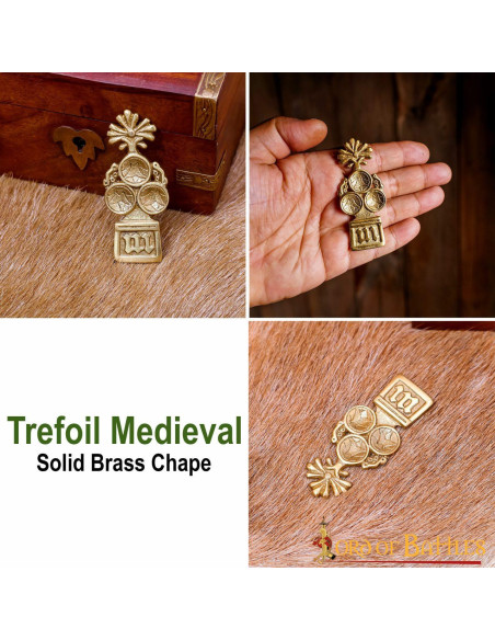Trevo medieval decorativo para cintos