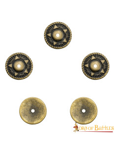 Conjunto de 5 enfeites de pentagrama para roupas, couro... 2