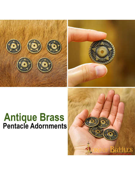 Conjunto de 5 enfeites de pentagrama...