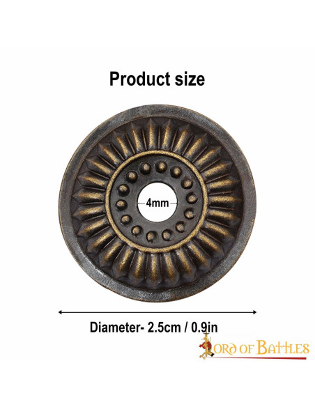 Conjunto de 5 ornamentos medievais...