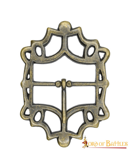 Fivela de cinto pirata em latão...