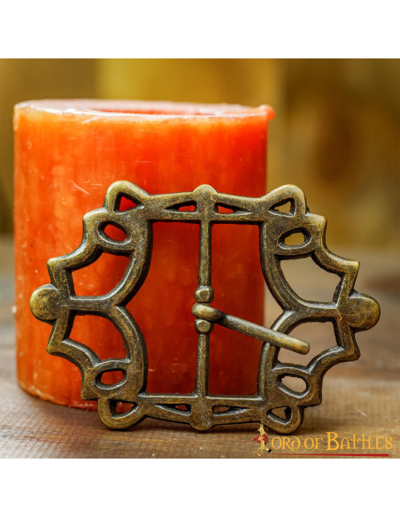 Fivela de cinto pirata em latão...