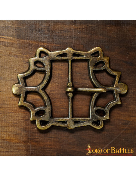 Fivela de cinto pirata em latão...