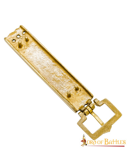 Fivela de cinto viking de latão longo