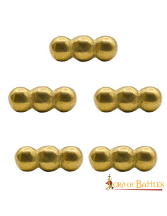 Conjunto de 5 enfeites de bola para roupas, couro ou bolsas