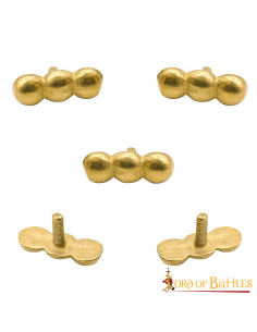 Conjunto de 5 enfeites de bola para roupas, couro ou bolsas 2