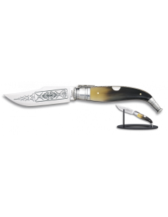 Navalha clássica Deluxe decorada (lâmina: 10 cm.)