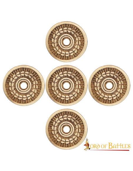 Conjunto de 5 enfeites de coroa de...