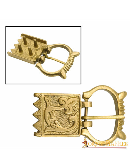 Fivela e acabamento floral para...