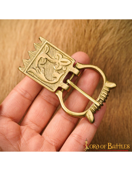 Fivela e acabamento floral para...