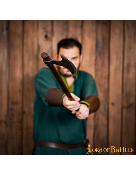 Machado Viking longo com cabeça de...