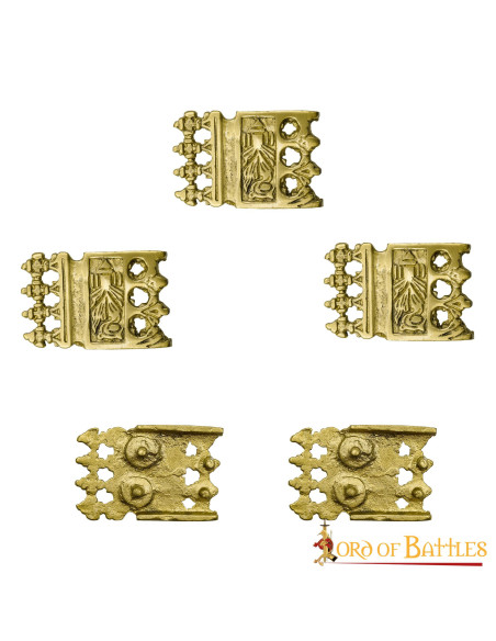 Conjunto de 5 ornamentos vikings e...