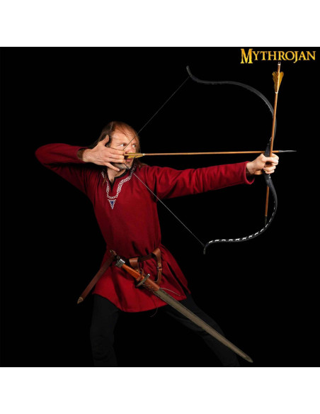 Tahalí marrom para espadas, mão direita