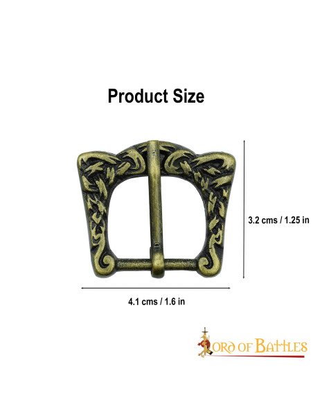 Conjunto de 5 fivelas de cinto celtas...