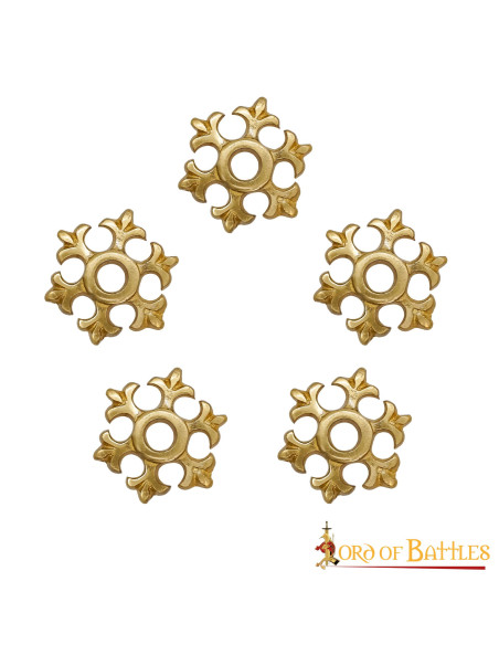 Conjunto 5 flores medievais para...