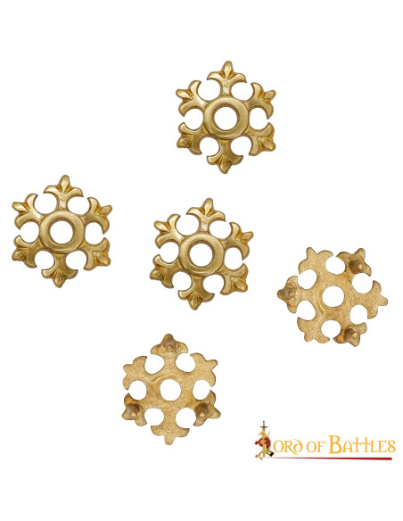 Conjunto 5 flores medievais para...