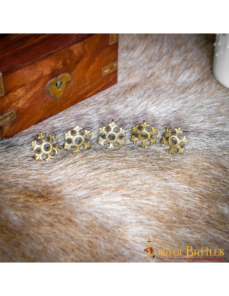 Conjunto 5 flores medievais para...