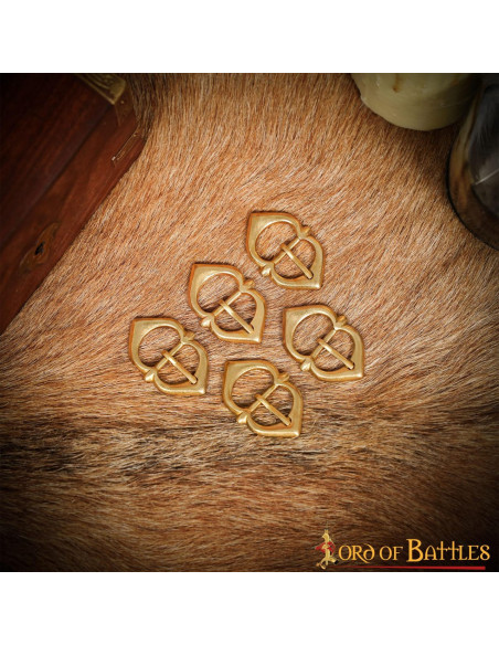 Conjunto de 5 fivelas de latão para...