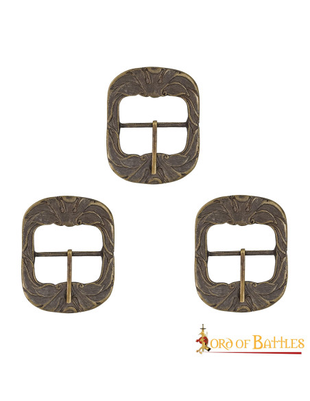 Conjunto de 3 fivelas de cinto...