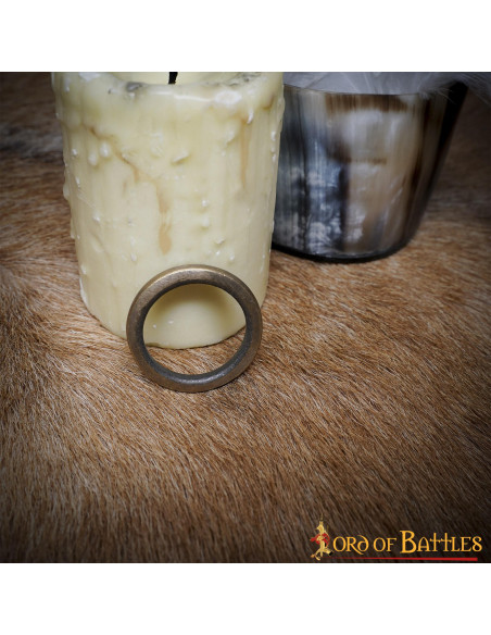 Conjunto de 5 anéis de latão...