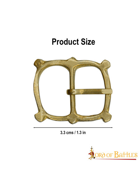 Conjunto de 5 fivelas de latão...