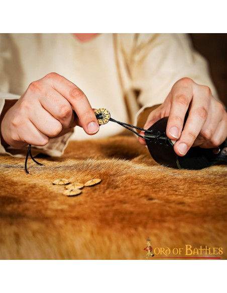 Conjunto de 5 botões de buzina medievais