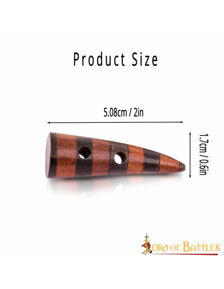 Conjunto de 5 fechos de chifre...