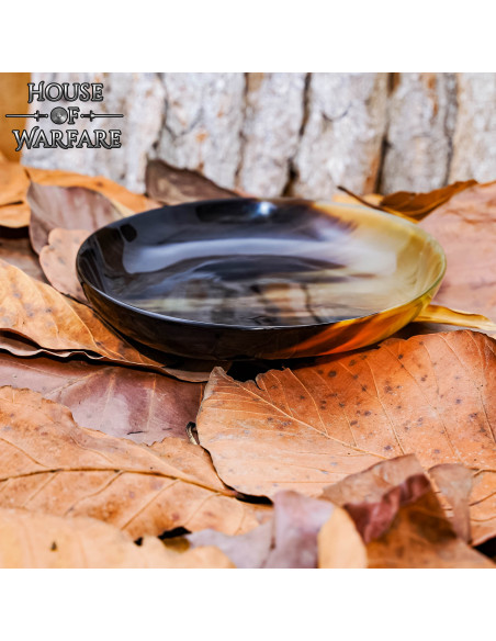 Prato medieval feito de chifre de...