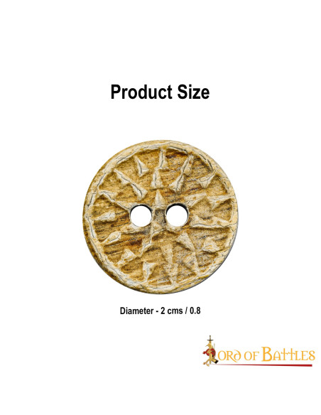 Conjunto de 5 botões medievais...