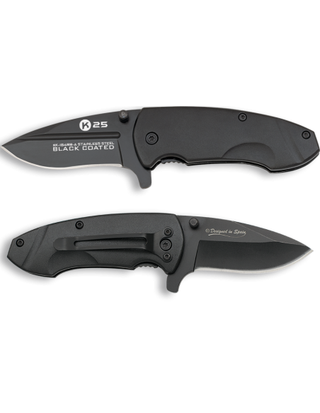 Faca revestida de titânio K25 com...