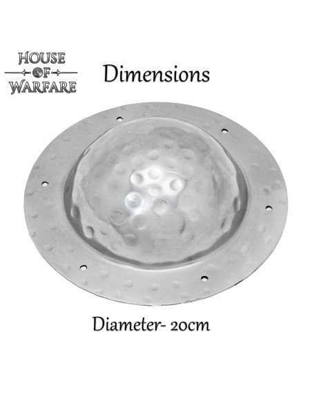 Umbo prateado para escudos vikings em...