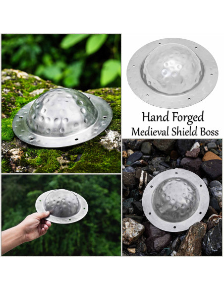 Umbo prateado para escudos vikings em...