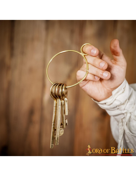 Conjunto de 5 chaves com chaveiro de...