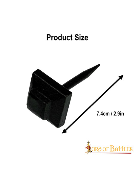 Conjunto de 5 tachas quadradas...