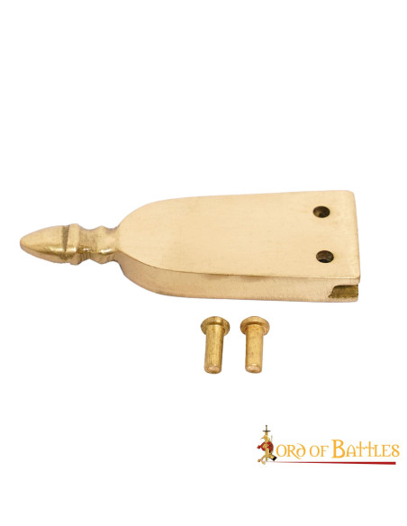 Fecho de cinto medieval em latão com...