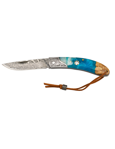 Faca de aço Damasco, 73 camadas