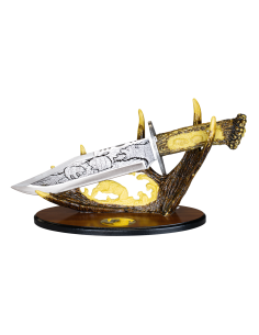 Ursos de faca decorativos com lâmina e base gravadas